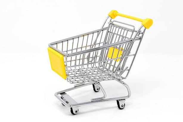 ergonomic shopping trolley